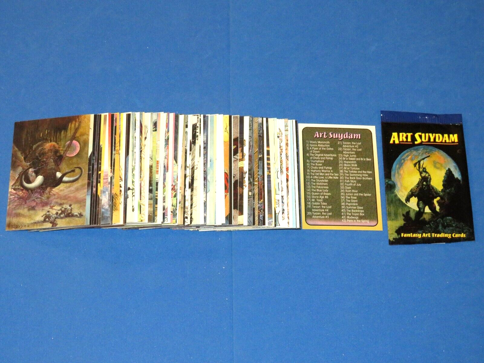 1995 ARTHUR ART SUYDAM COMPLETE BASE CARD 90 SET FANTASY ART ZOMBIES DRAGONS GOT