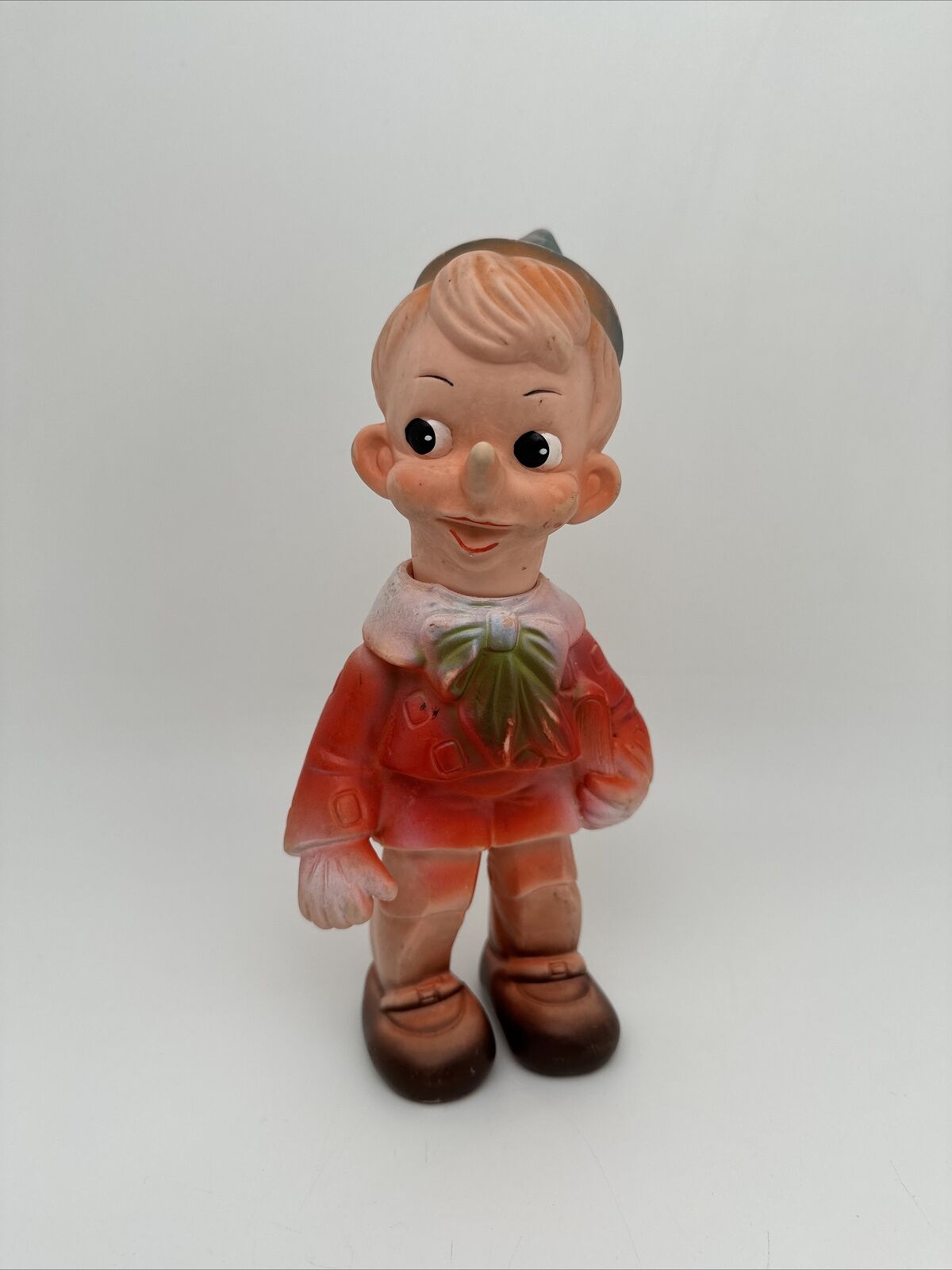 Vintage Pinocchio Toy By Brev Made In Italy Rubber Toy 1950s Era- 9In …103