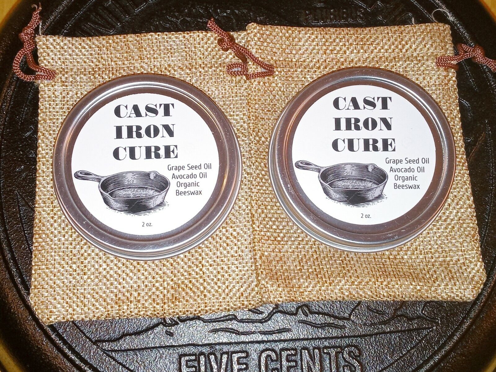 Cast Iron Cure/Beeswax Cast Iron Seasoning & Conditioner\