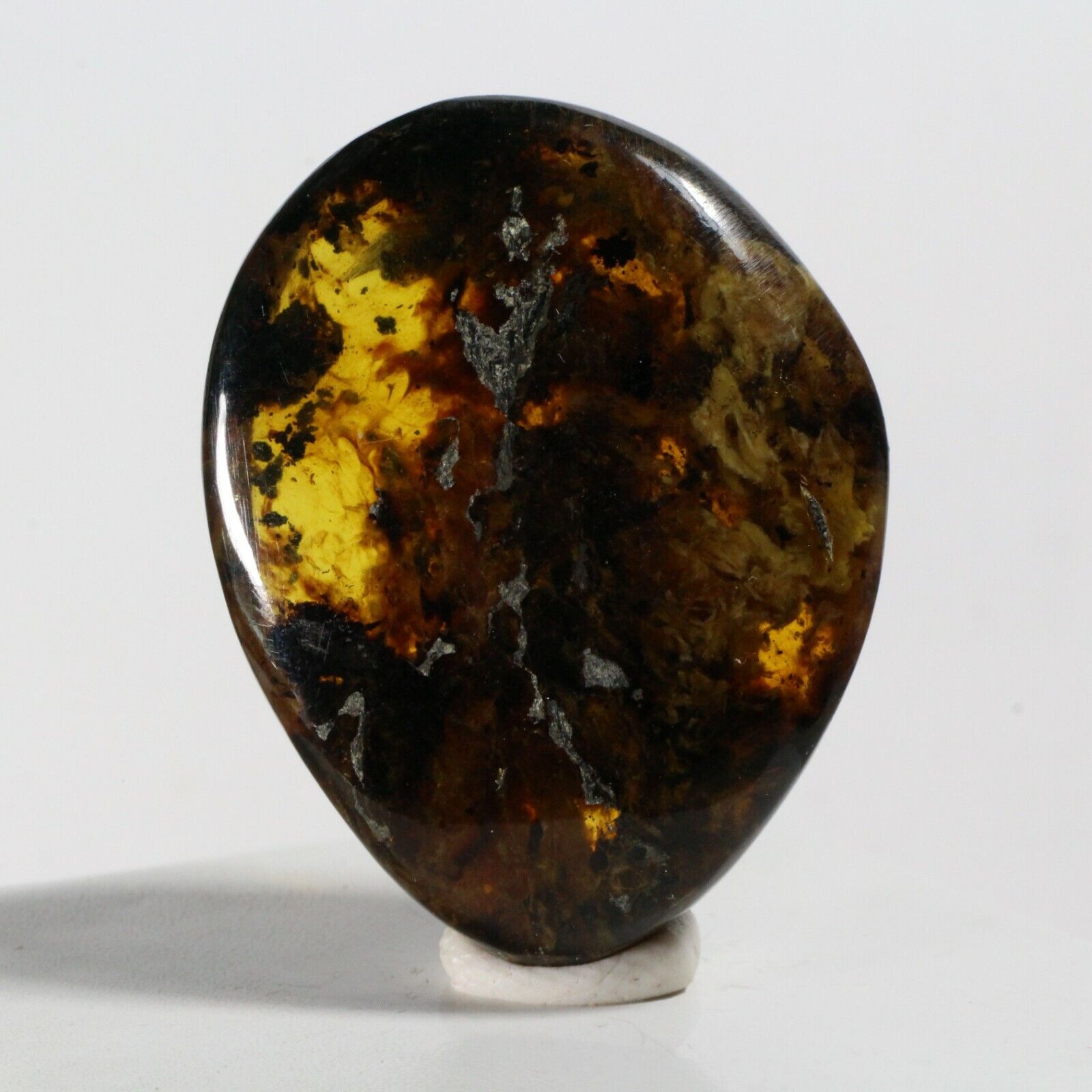 40ct Genuine Dominican Amber Fossil Cabochon Cab Crystal Maybe Blue or Green 02