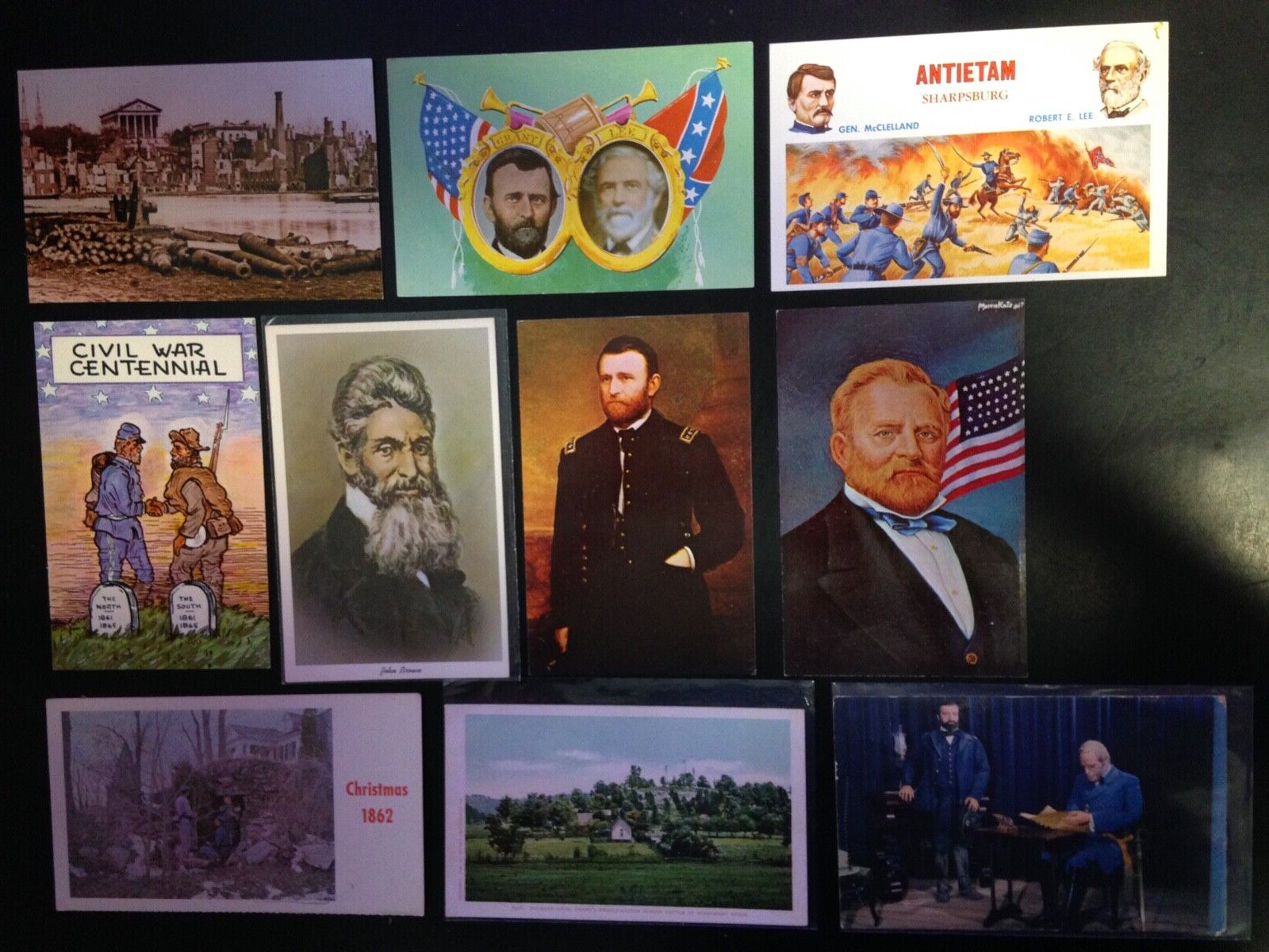 30+ Postcard lot, Civil War. Nice
