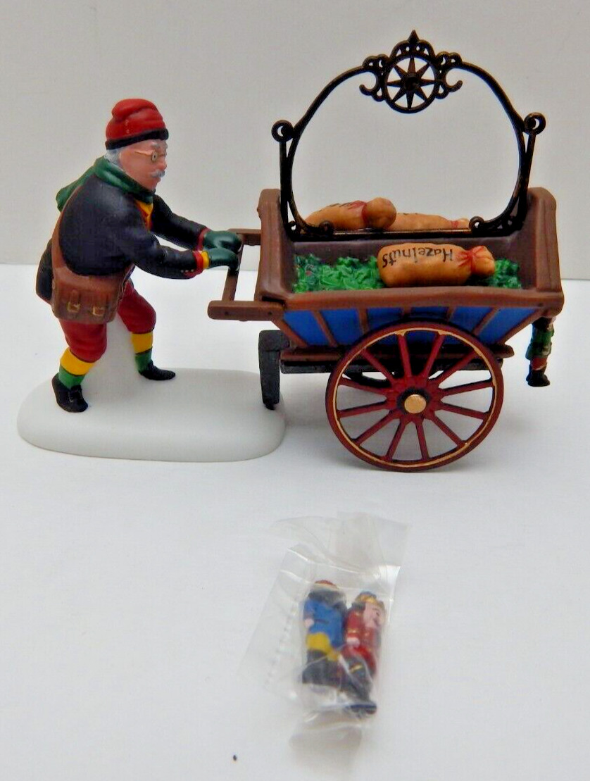 Dept 56 Alpine Village Nutcracker Vendor & Cart #56183 Good Condition w/Box