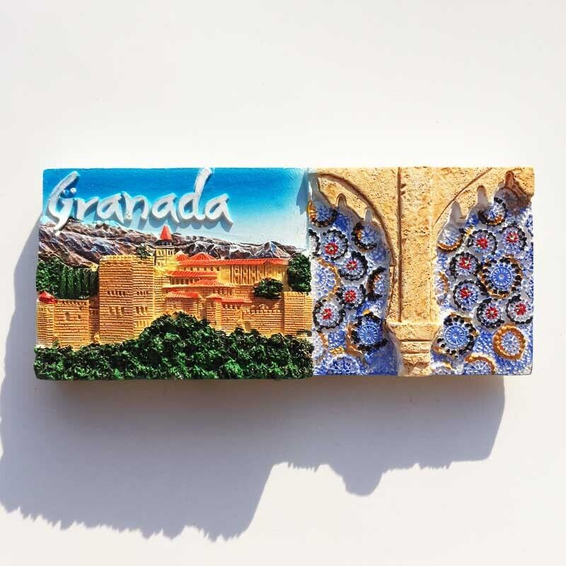Spain Granada Tourist Travel Gift Souvenir 3D Resin Refrigerator Fridge Magnet