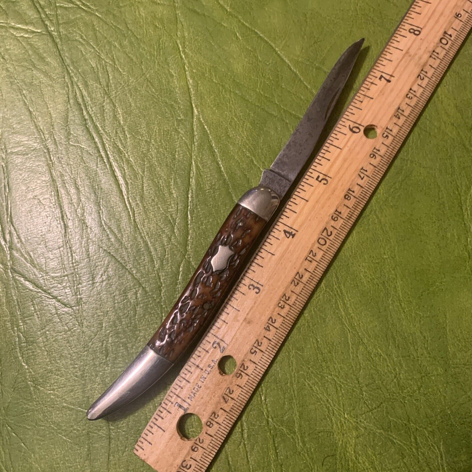 Vintage Winchester Pocket Knife Toothpick 1924 Blade bone Winchester Knife Stag
