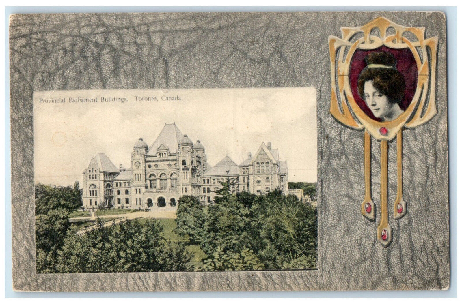 1909 Provincial Parliament Buildings Toronto Ontario Canada Antique Postcard