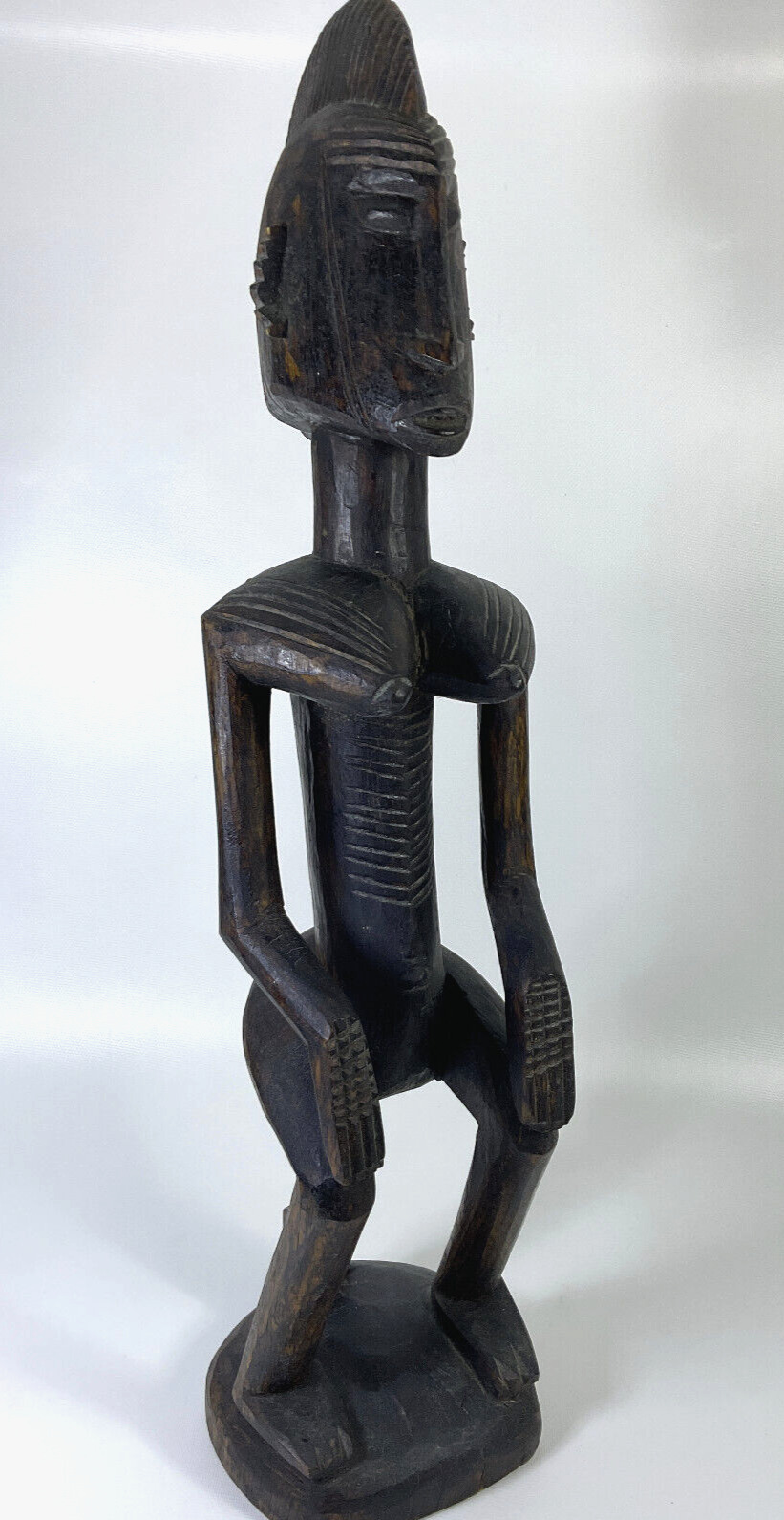 Dogon Carved Wood Fertility Female African Tribal Art Statue Sculpture Vintage