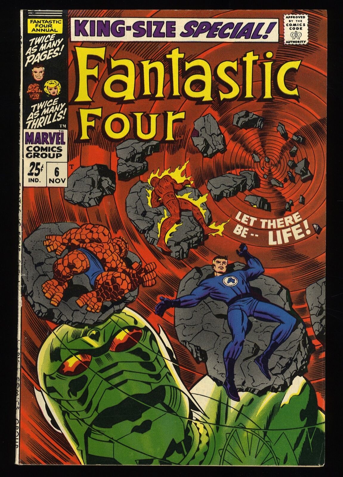 Fantastic Four Annual #6 FN+ 6.5 1st Appearance Annihilus Marvel 1968