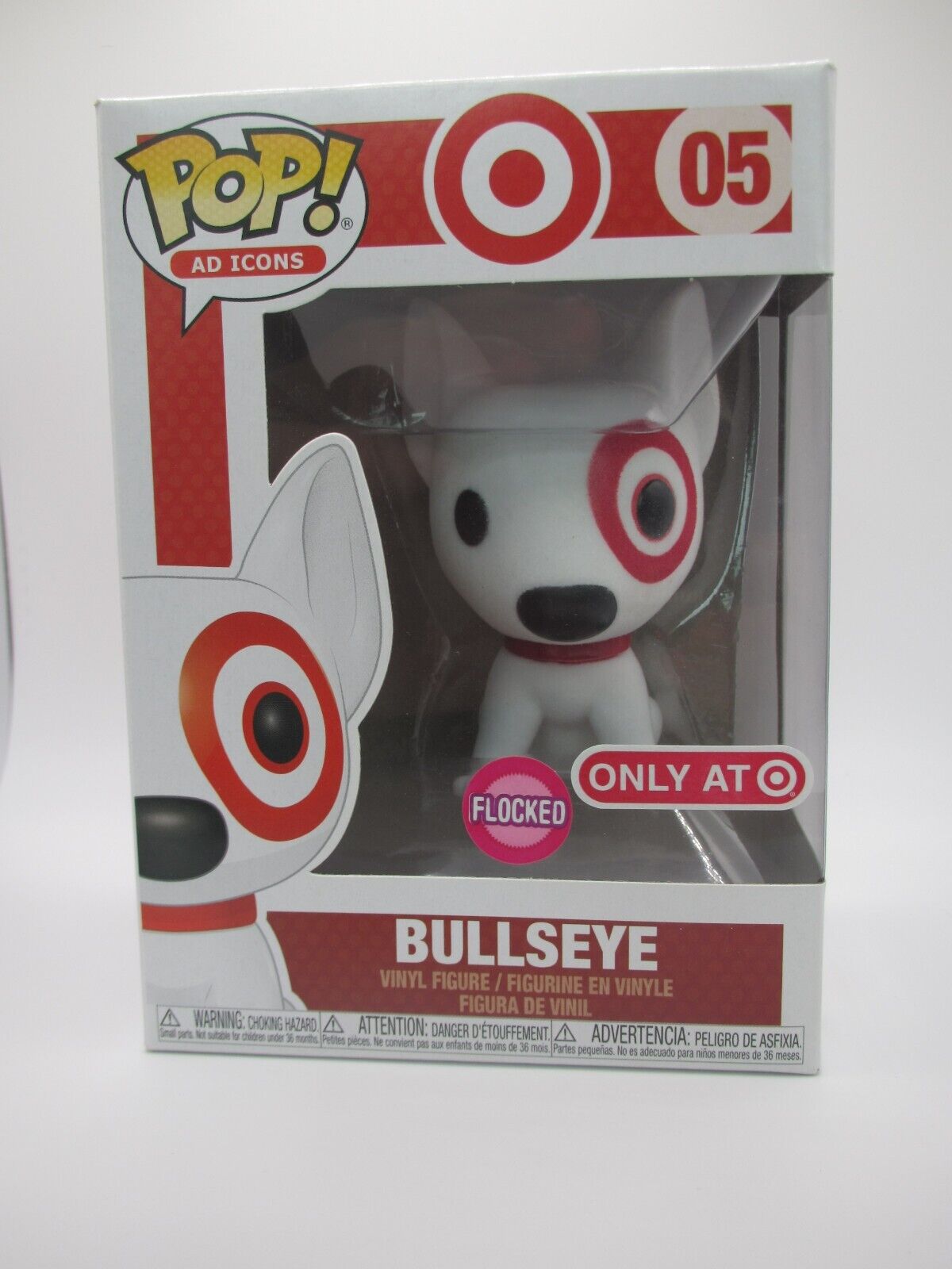 Bullseye 05 Target Flocked Exclusive FUNKO POP AD Icons MIB NEW
