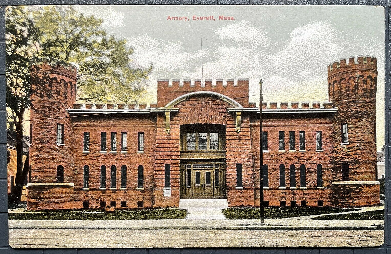 Vintage Postcard 1907-1915 Armory, Everett, Massachusetts (MA)