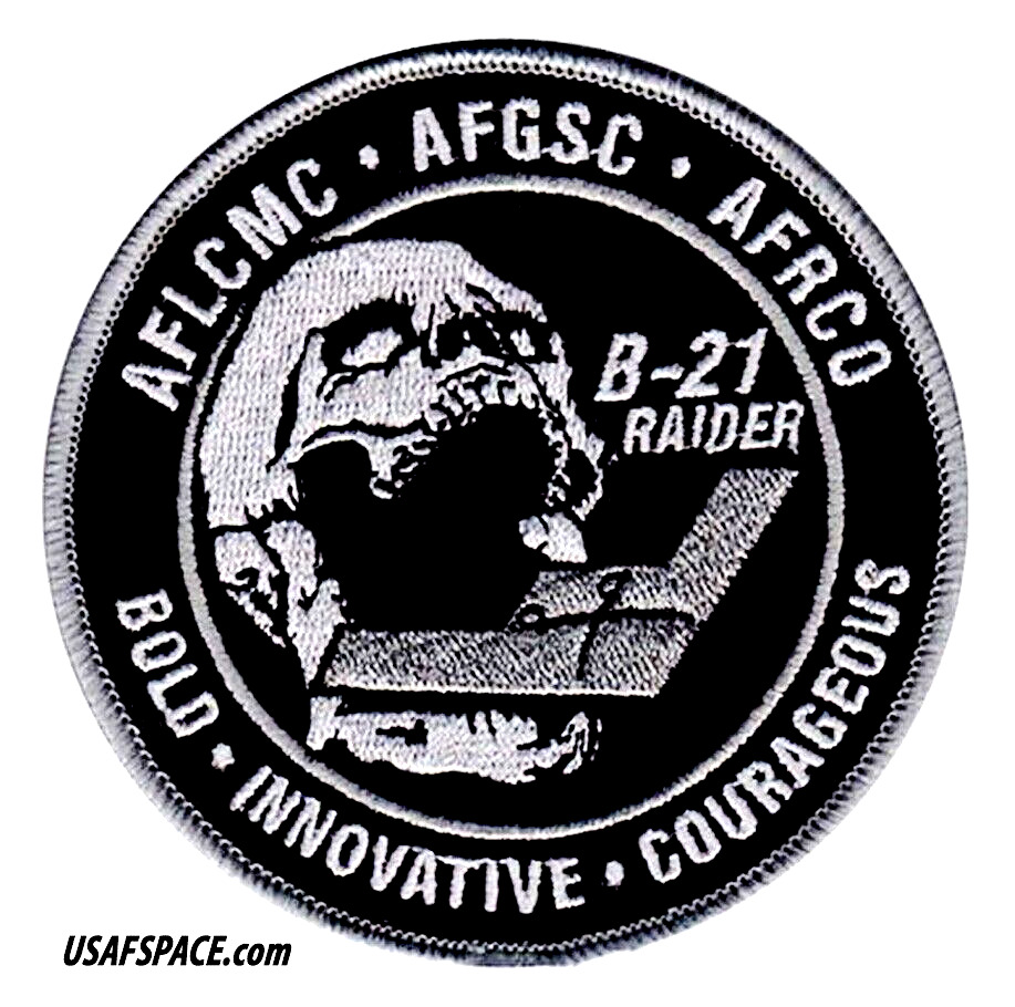 USAF B-21- RAIDER-STEALTH BOMBER -AFLCMC-AFGSC-AFRCO-Wright-Patterson AFB- PATCH