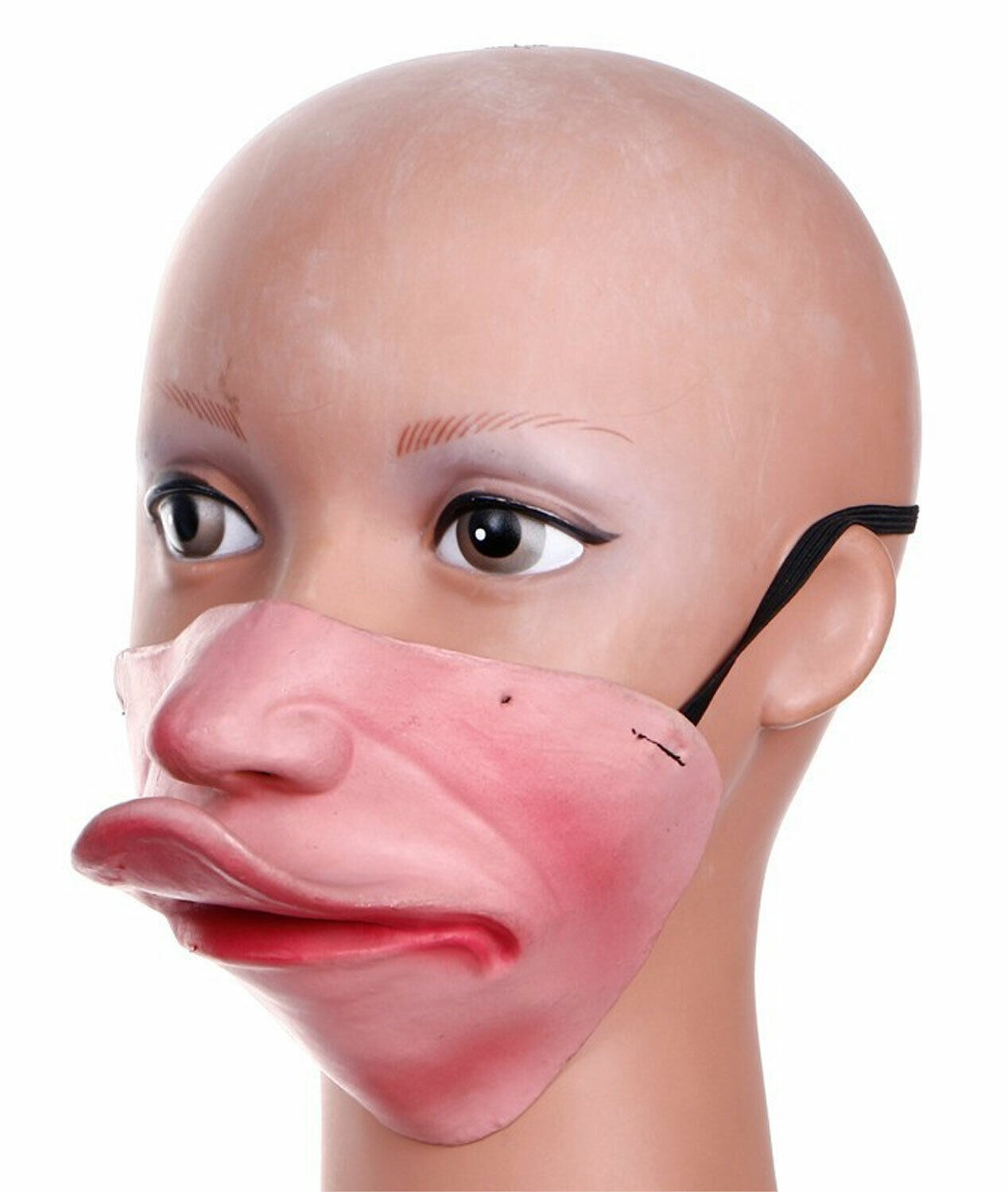 Funny Duck LATEX LOWER HALF FACE MASK Freak Halloween Costume Mouth Cover -DUCKY