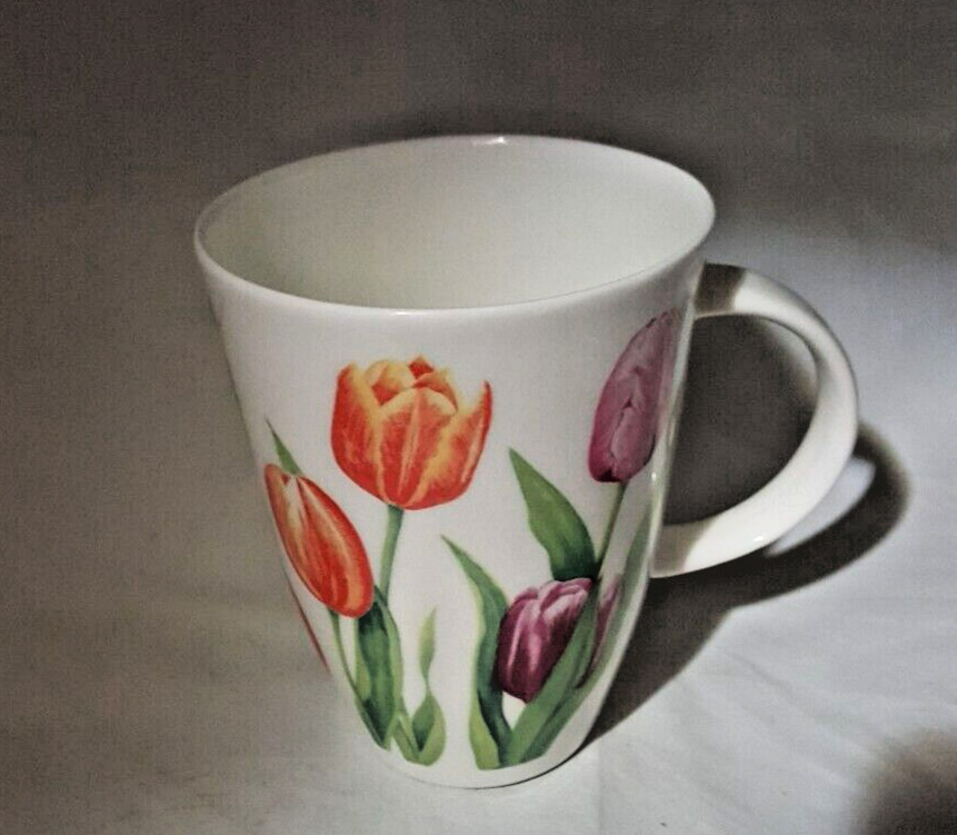 Roy Kirkham Tulips Flowers Floral Garden Party Tea/Coffee Cup  Fine Bone China