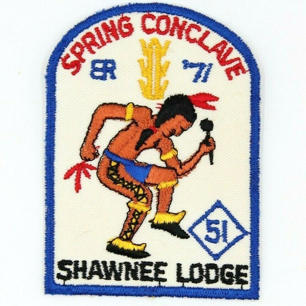 1971 Spring Conclave Shawnee Lodge 51 Patch St. Louis Area Council MO OA BSA