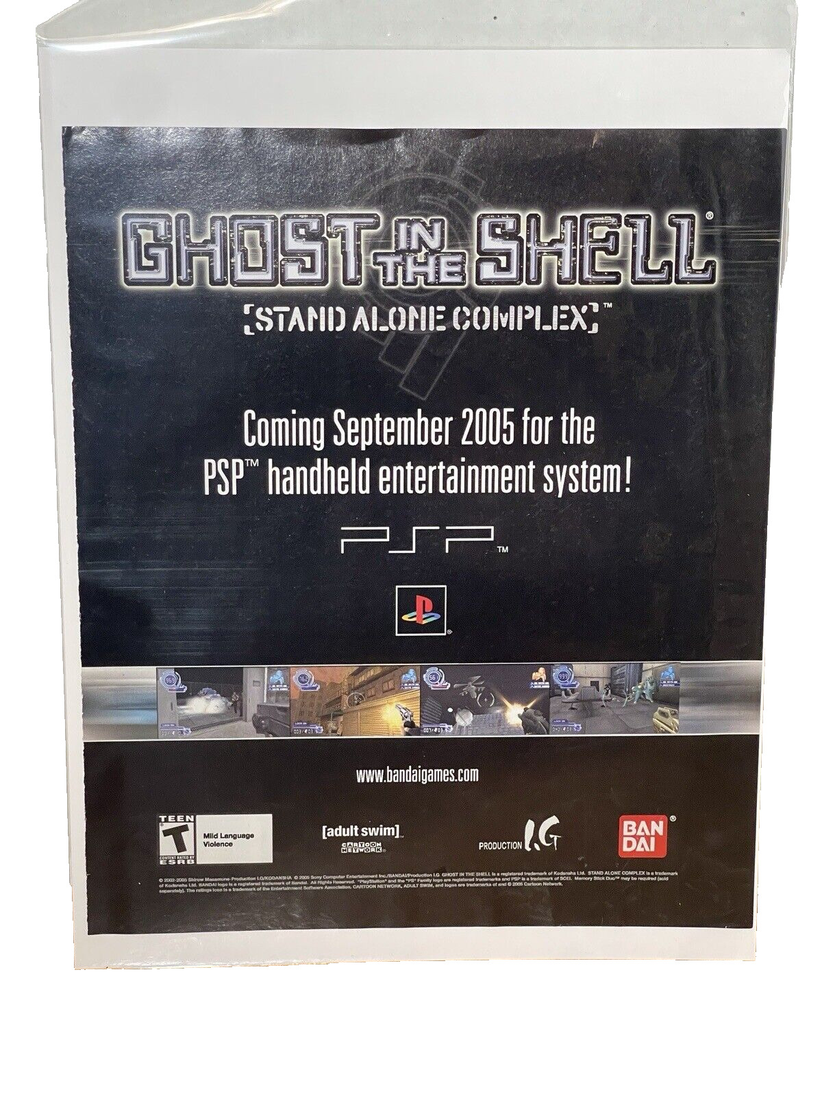 Ghost in the Shell Stand Alone Complex PS2 PSP 2004 Print Ad/Poster Official Art