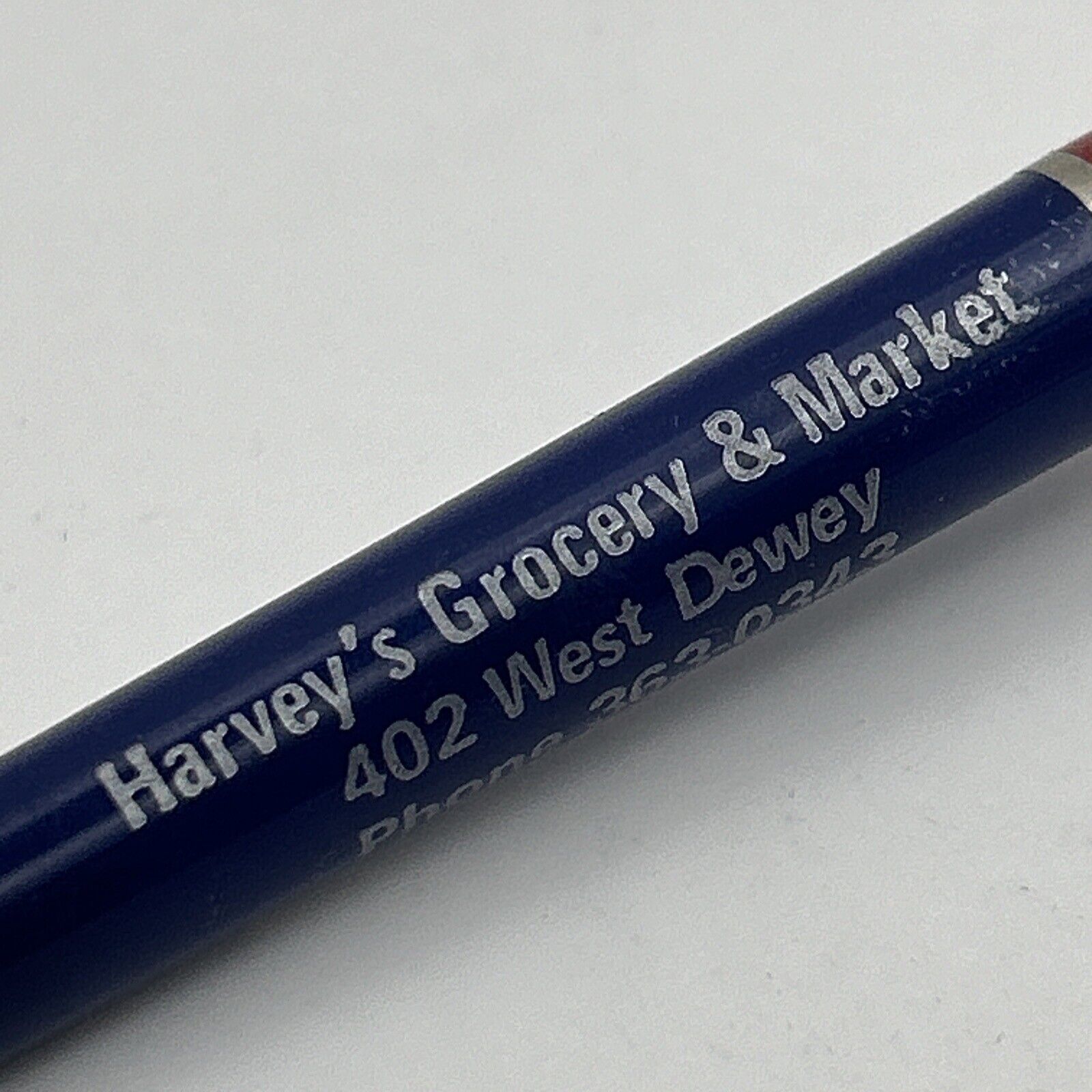 VTG Ballpoint Pen Harvey\'s Grocery Market Blackwell Oklahoma Harvey Lela Tucker