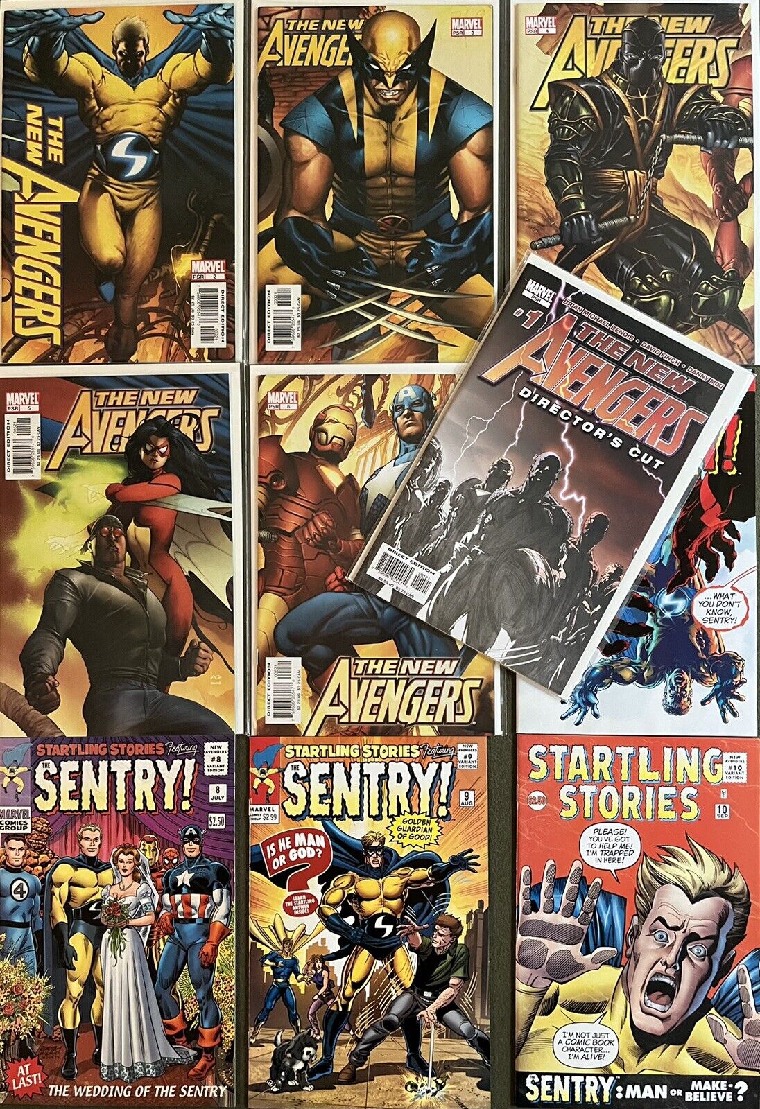 New Avengers (Vol 1, 2005 Series) # 1 - 10 Complete Run - Cover B