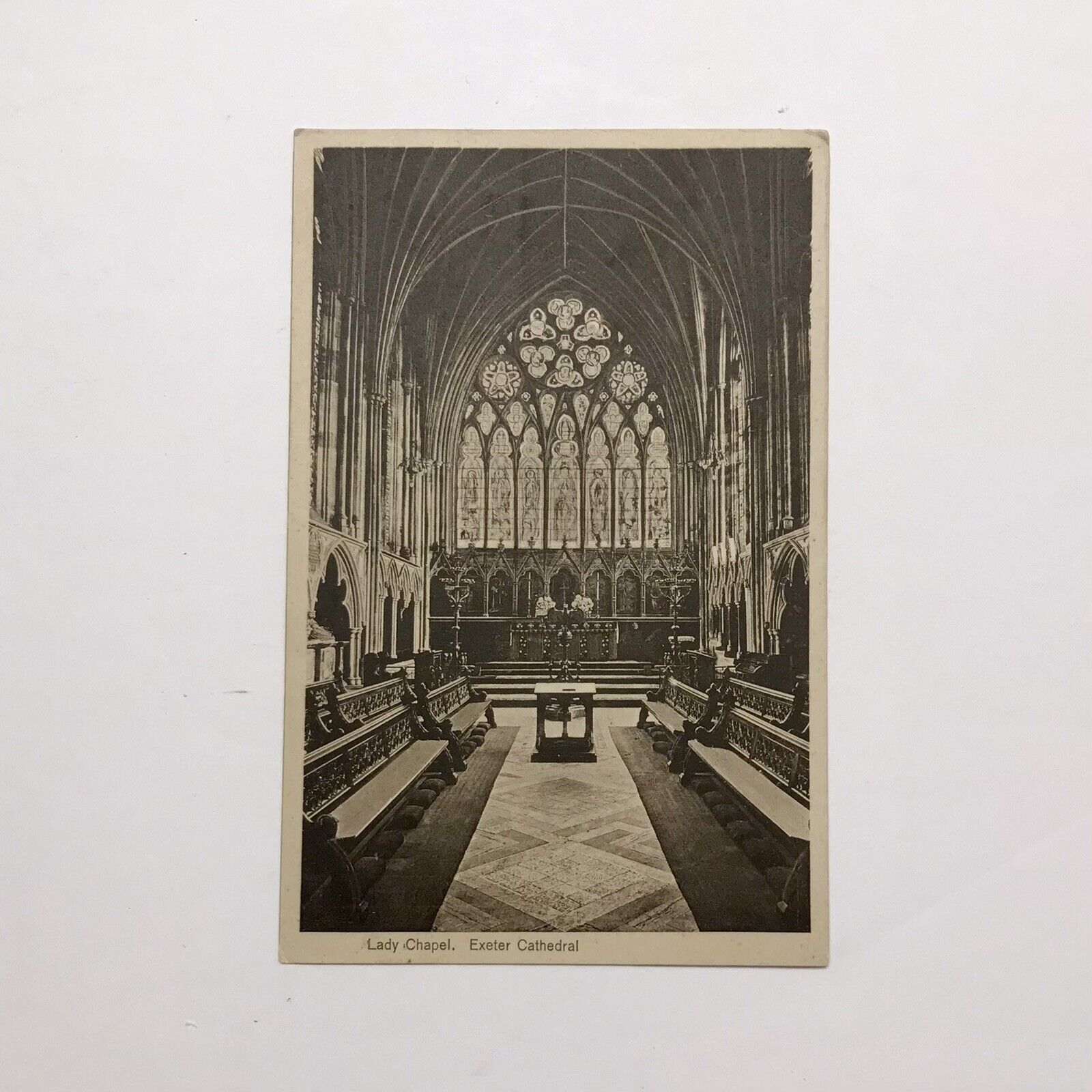 Lady Chapel Exeter Cathedral Postcard Unposted