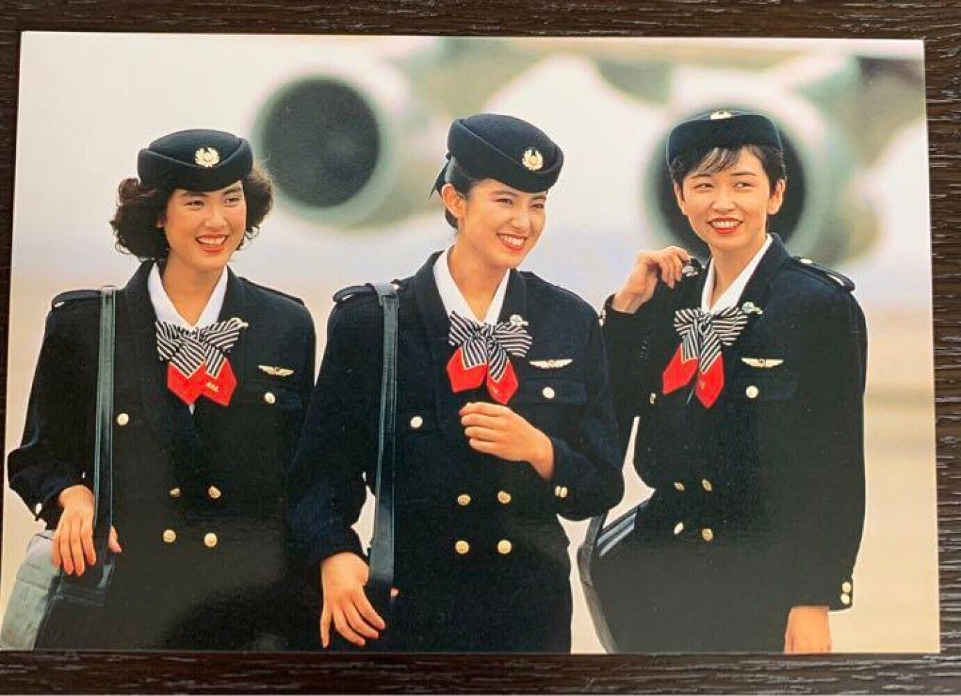 \'90s JAL picture postcard 6 pieces (in-flight distribution) rare unused
