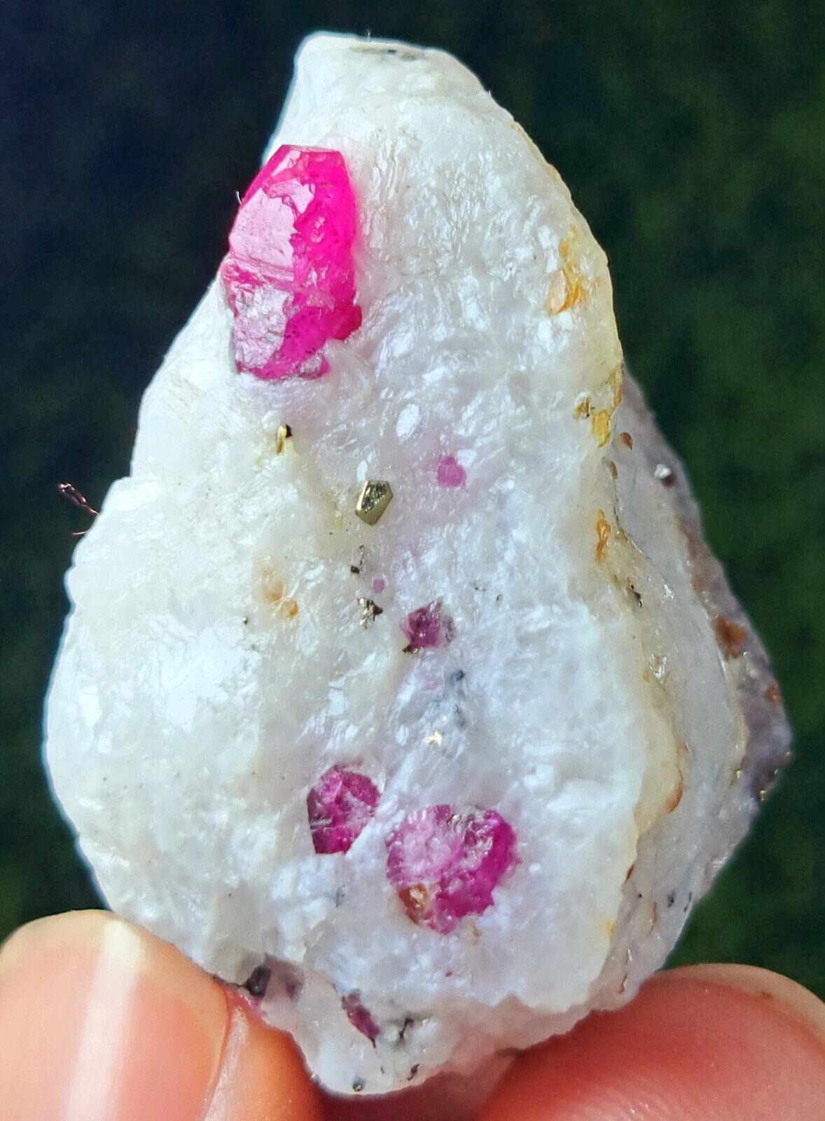 282carats Beautiful Terminated Pink Color Ruby specimen crystal on martix fm afg