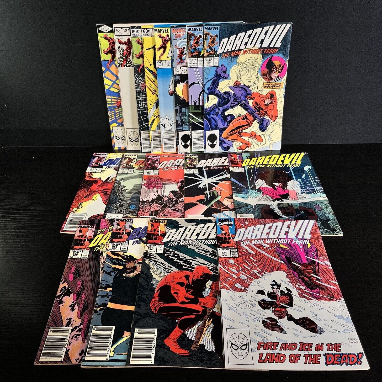 LOT Of 17 DAREDEVIL   VERY GOOD CONDITION  WOLVERINE/ BULLSEYE/TYPHOID MARY