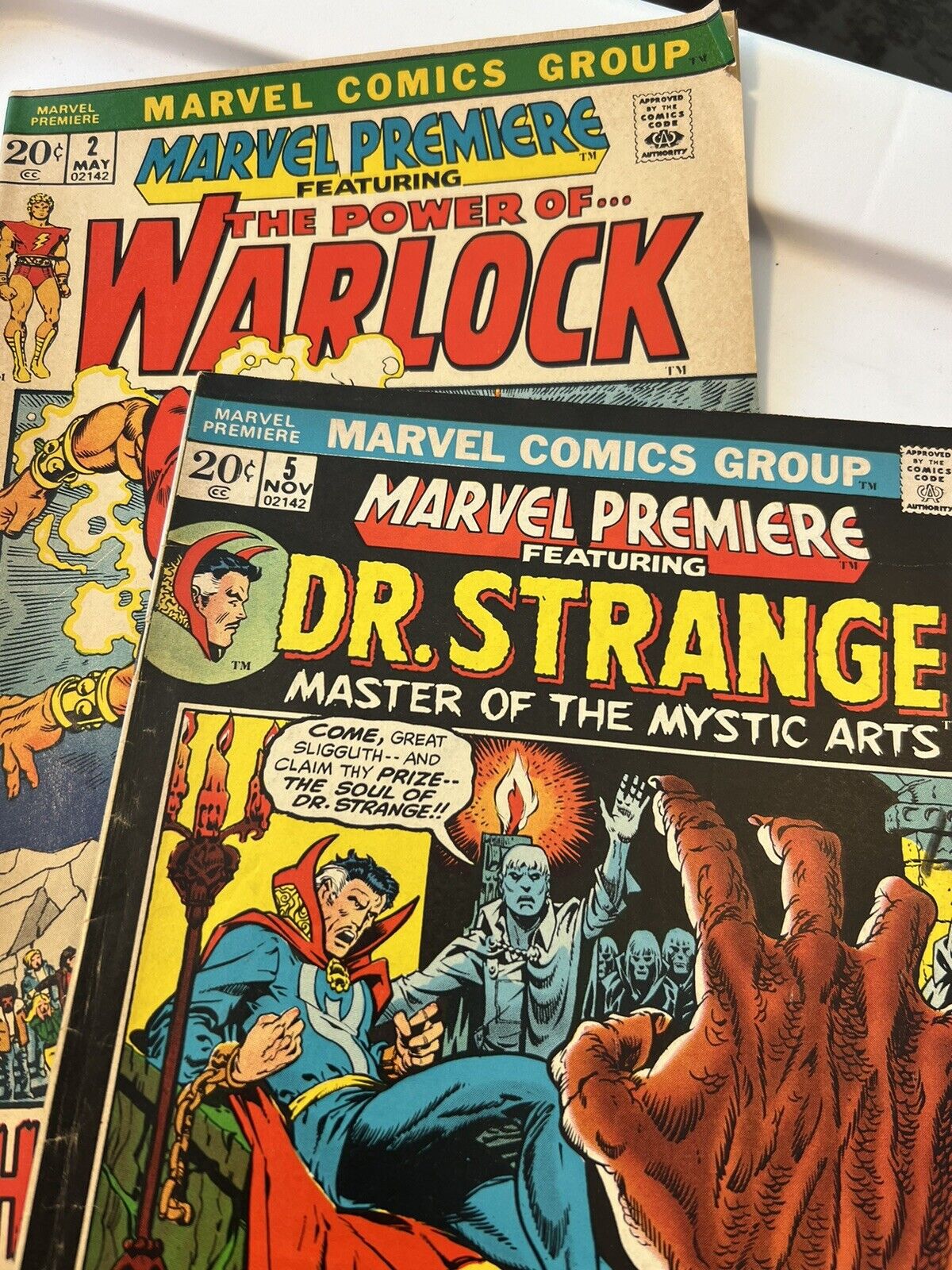 Marvel Premier #2 And 5 The Power Of The Warlock, And Doctor Strange (Lot Of 2)