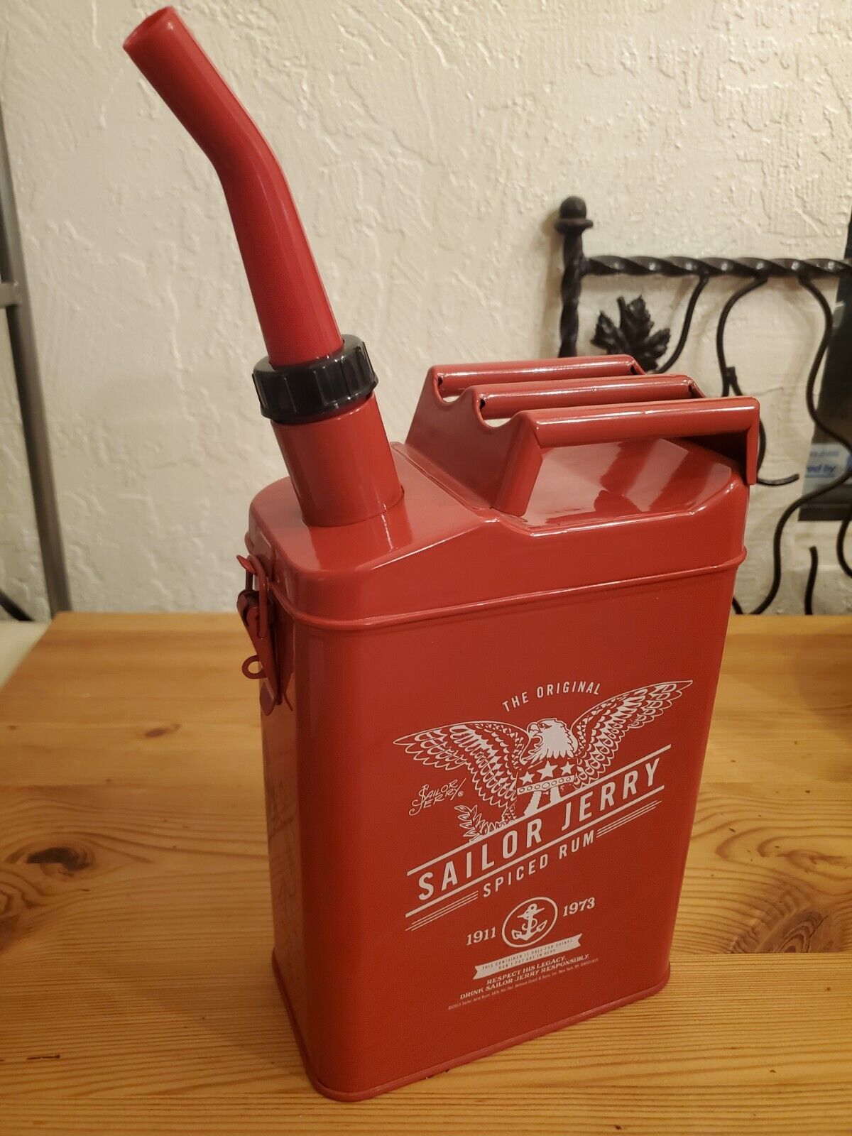 Sailor Jerry Spiced Rum mini gas can drink dispenser