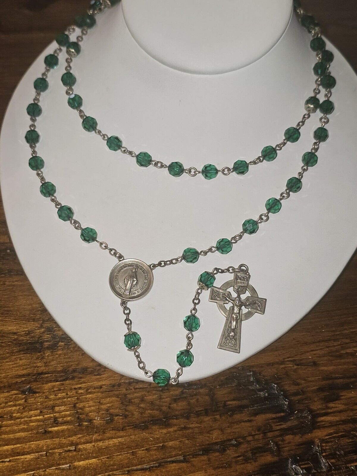 vintage creed sterling rosary