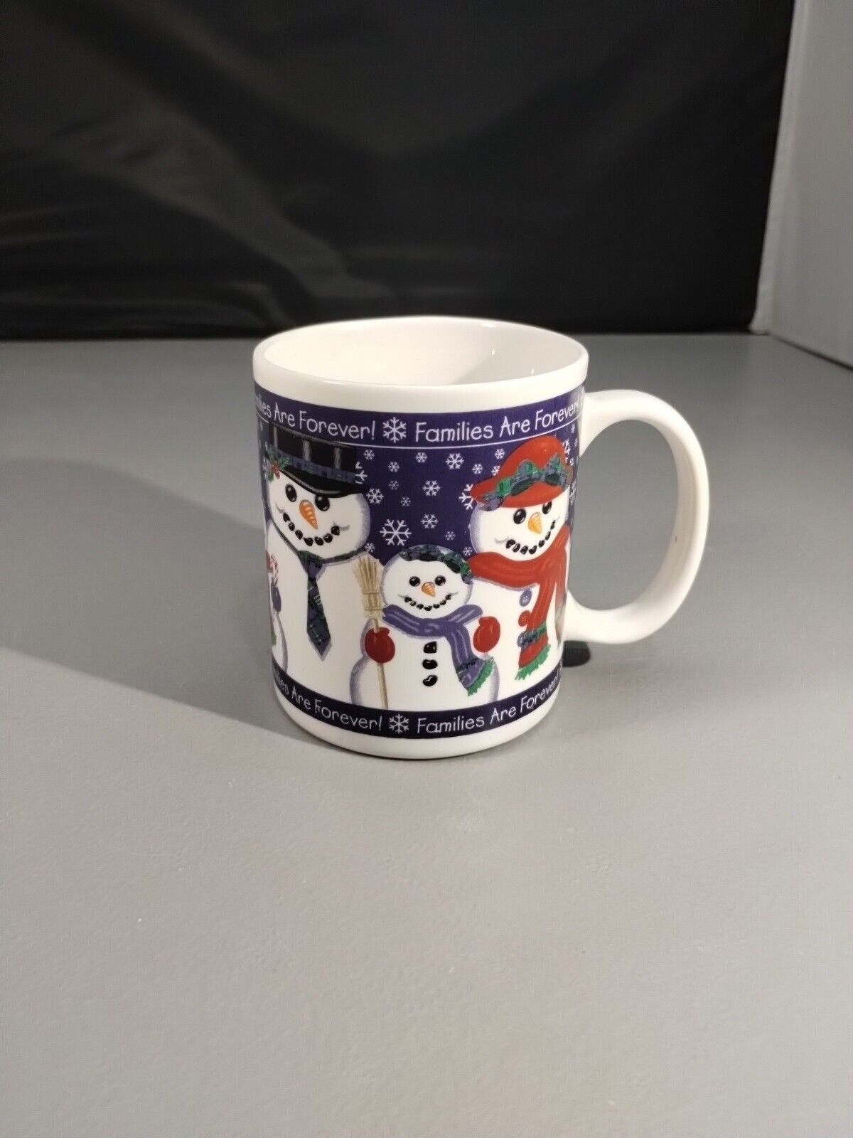 Christmas Coffee Mug Snowman Family-Families Are Forever 3.75\