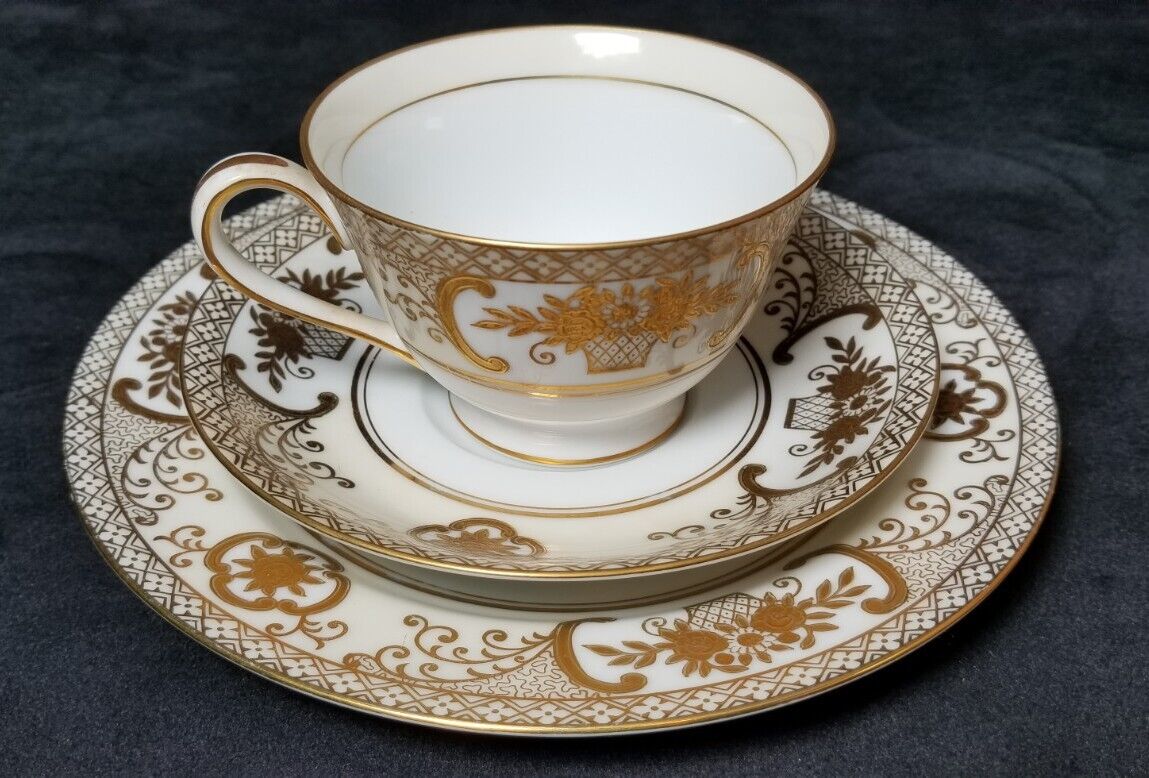 Noritake China 5567 Tea Cup Saucer And Plate. 1 Place Setting, (5 available)