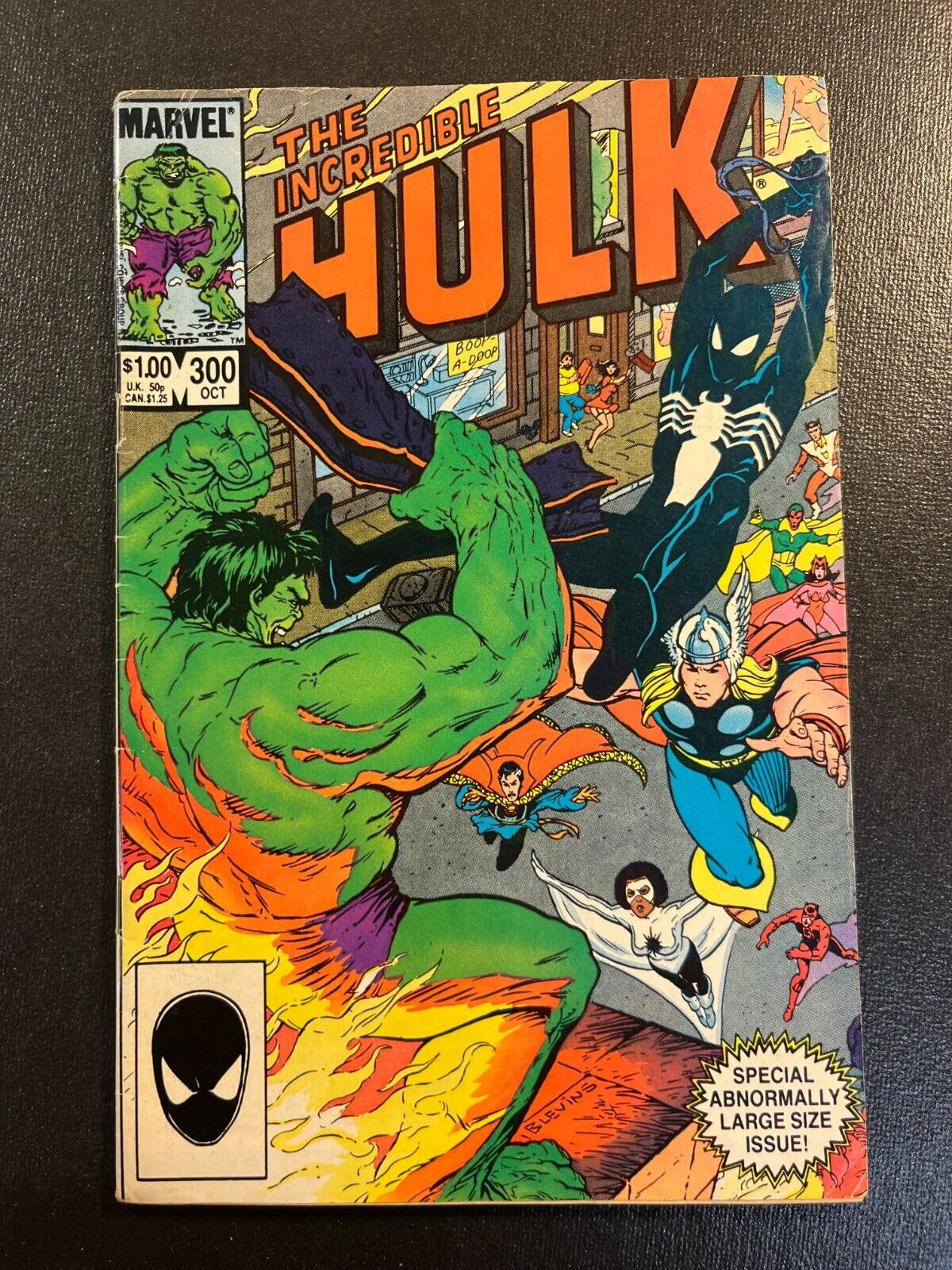 Incredible Hulk 300 SPIDER-MAN Black Costume V 1 Bret Blevins THOR Avengers