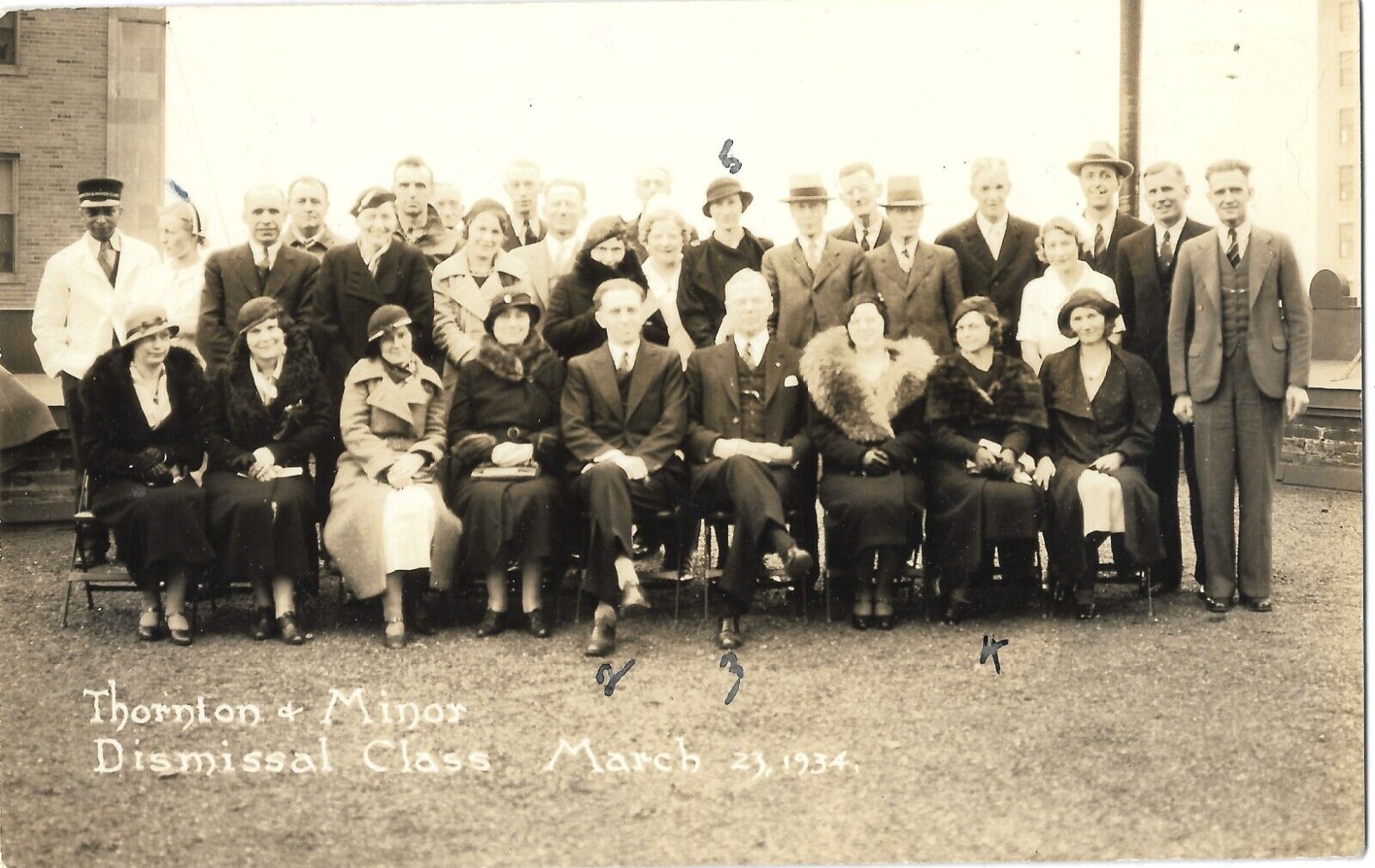 African American RPPC Postcard 1934 Thornton & Minor Class Hospital Pictured