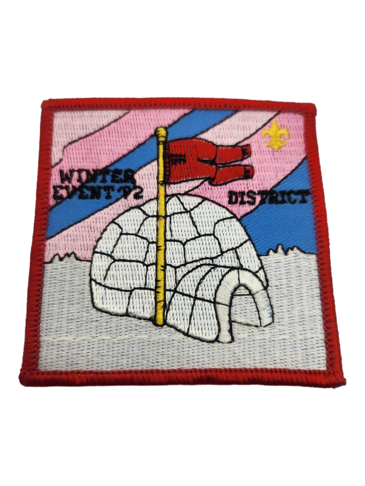 Winter Event 1992 District Igloo Boy Scout BSA Patch