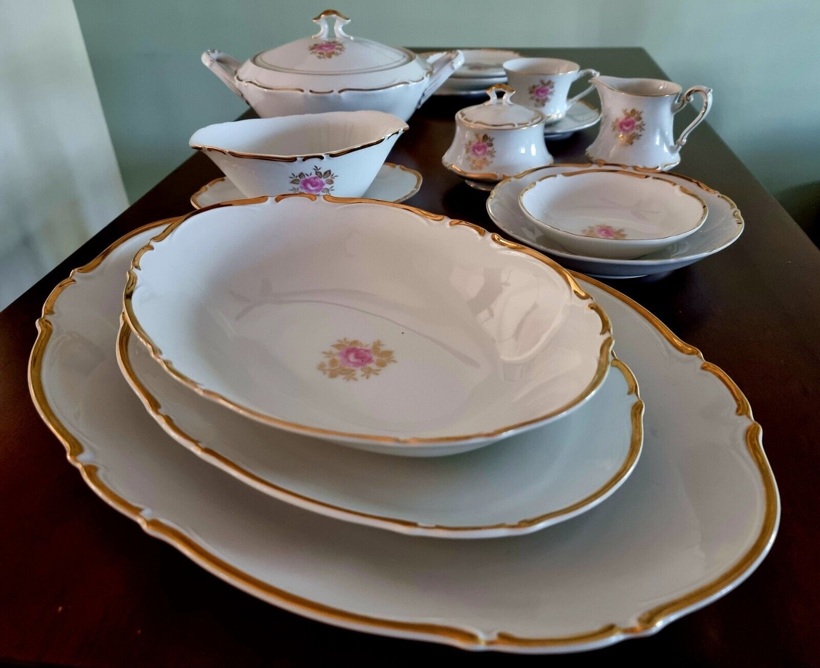 FINE SEYEI CHAINA 4973-GLORIA - Vintage DINING & TEA set - 91 piece