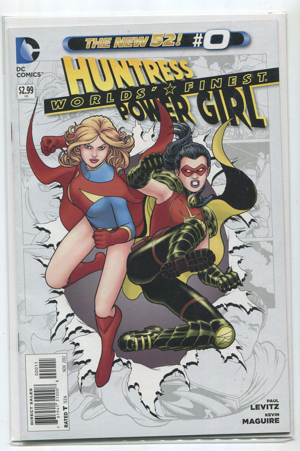 Huntress Worlds Finest Power Girl  #0 NM The New 52  DC **24