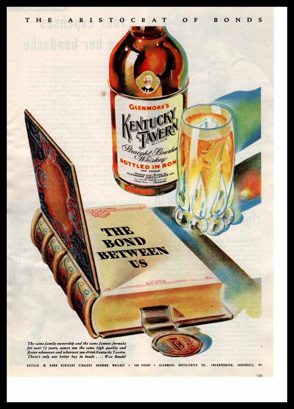 1943 Glenmore\'s Kentucky Tavern Whiskey \