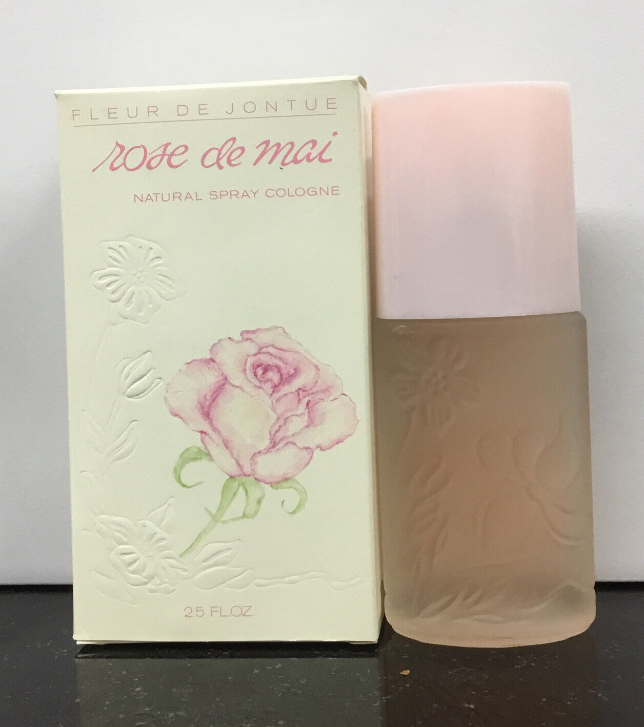 Vintage Revlon Fleur De Jontue Rose De Mai Natural Cologne Spray 2.5 fl.oz