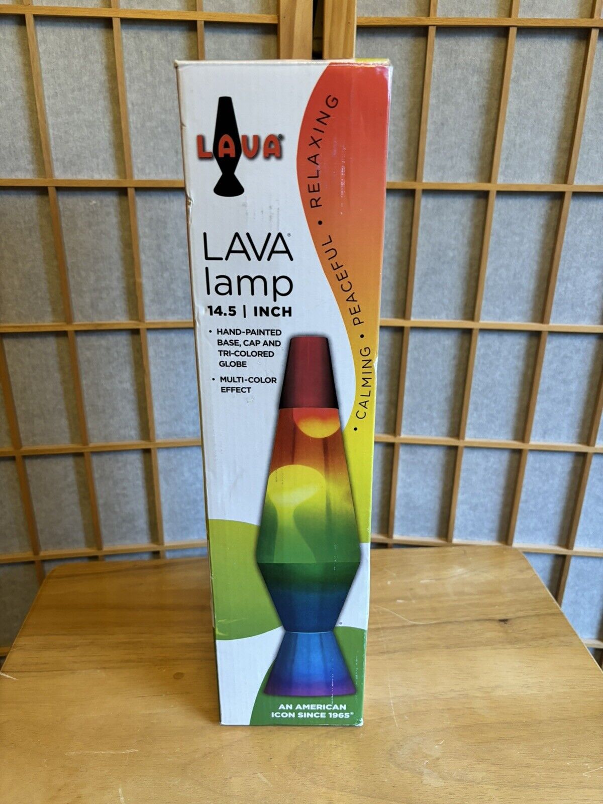 COLORMAX 14.5 INCH TALL LAVAL LAMP RAINBOW MULTICOLOR MOTION EFFECT NEW