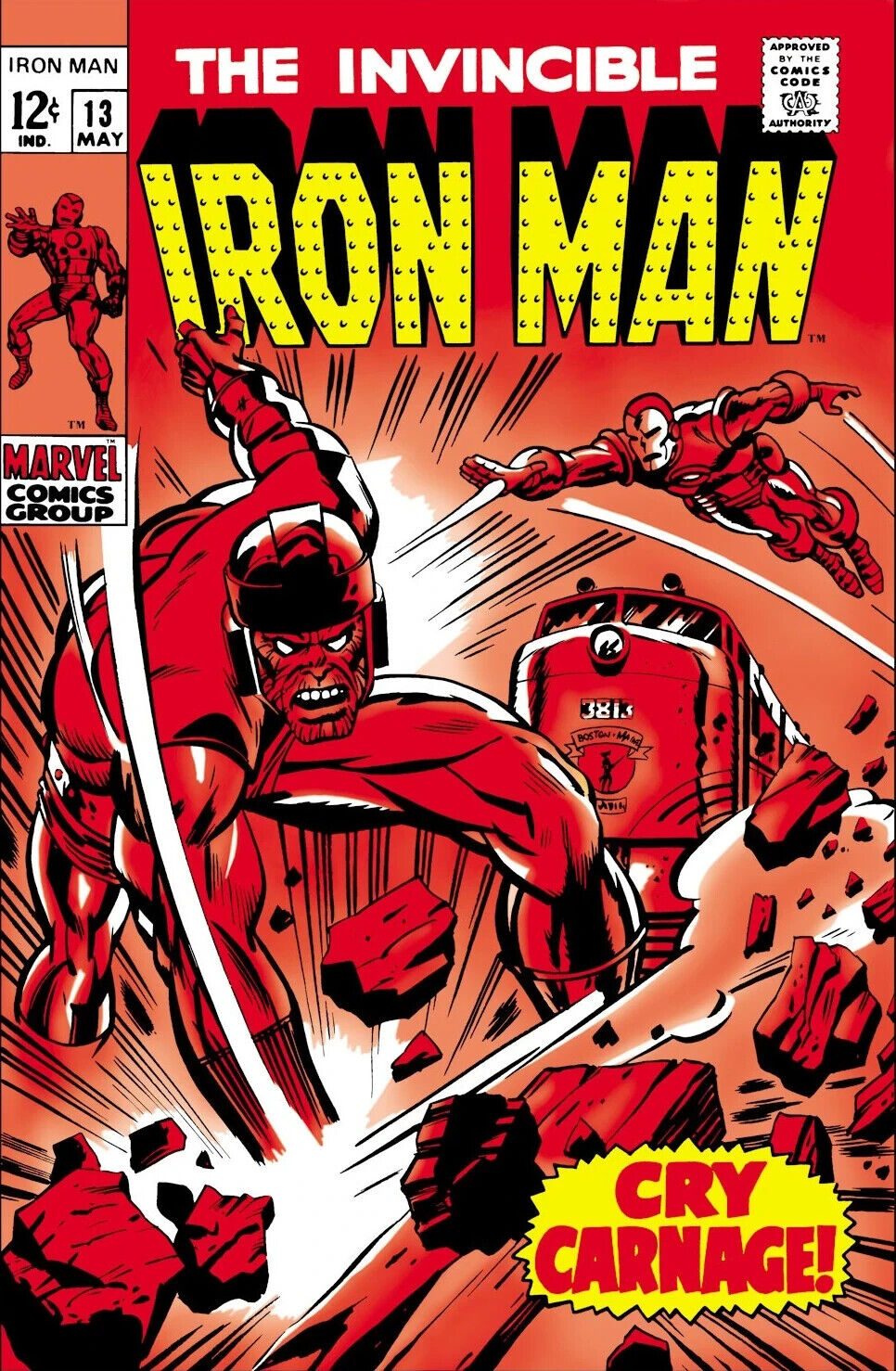 IRON MAN #13 - 1969 Marvel comic book with THE CONTROLLER, SHIELD, NICK FURY,
