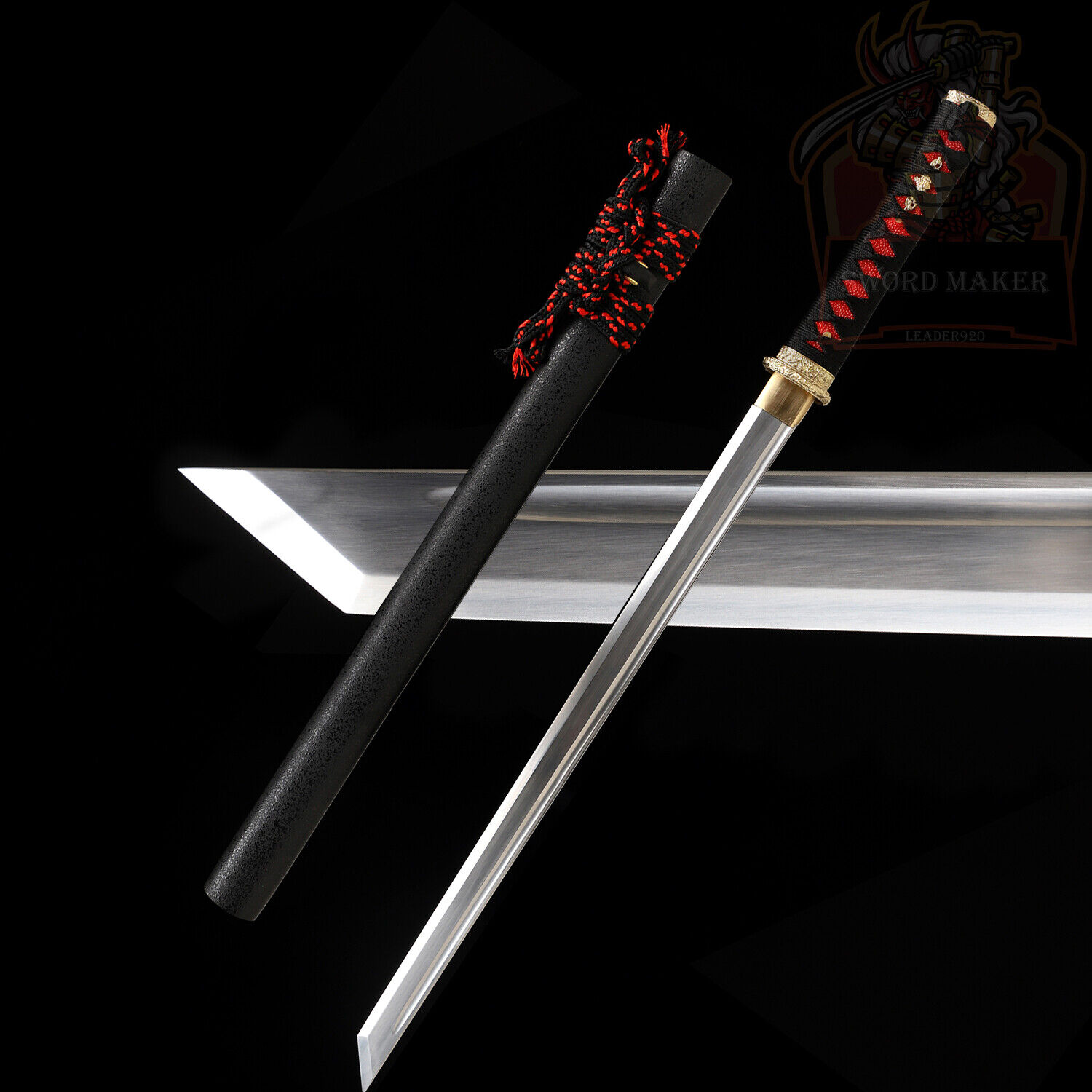 Wakizashi Japanese Samurai Katana Sword Ninja Full Tang T10 Steel Sharp