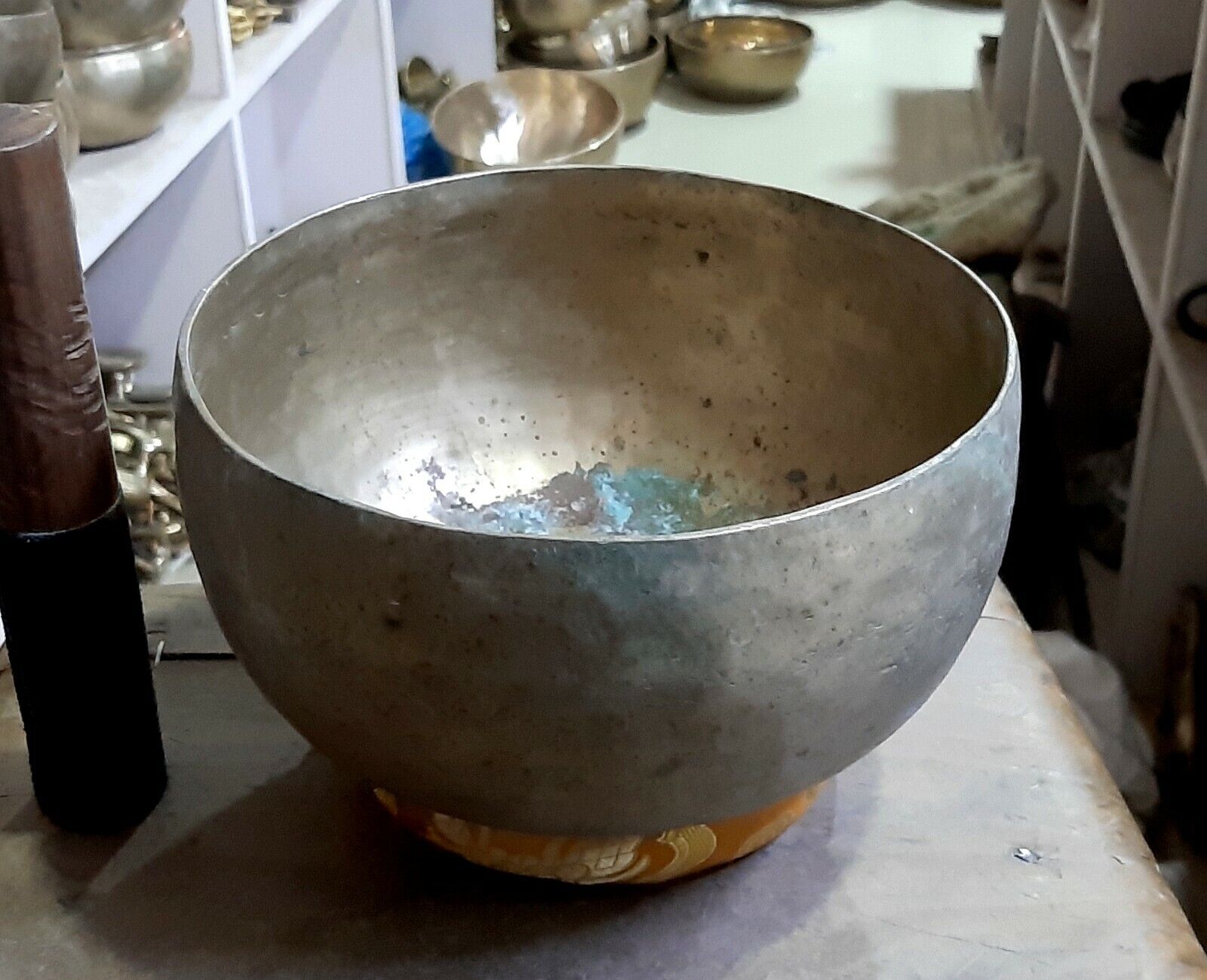 Tibetan Antique Bowl-Antique Singing Bowl-Singing Bowl from Himalaya-Prayer Bowl