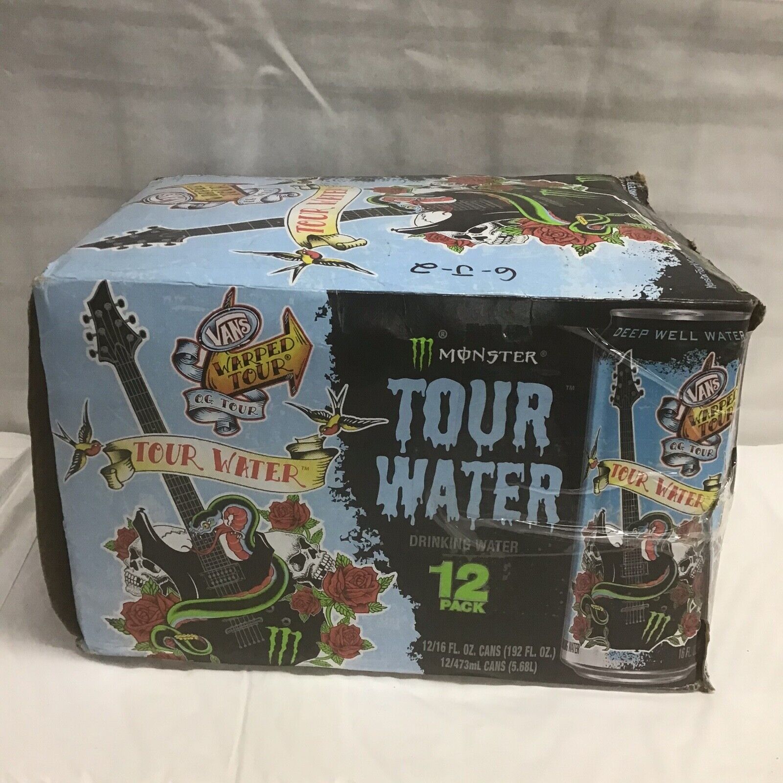 Monster Energy Tour Water Deep Well Water 16 Ounce Pack Of 12