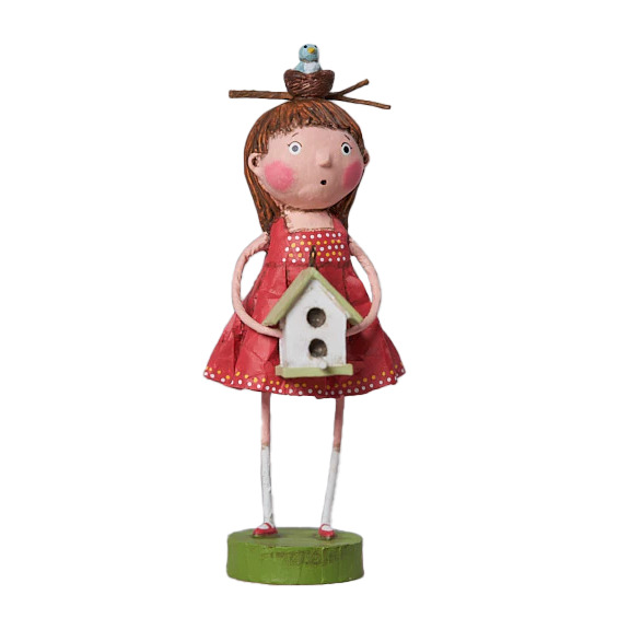 Lori Mitchell Swing into Spring Collection: Birdy\'s House Figurine 15515