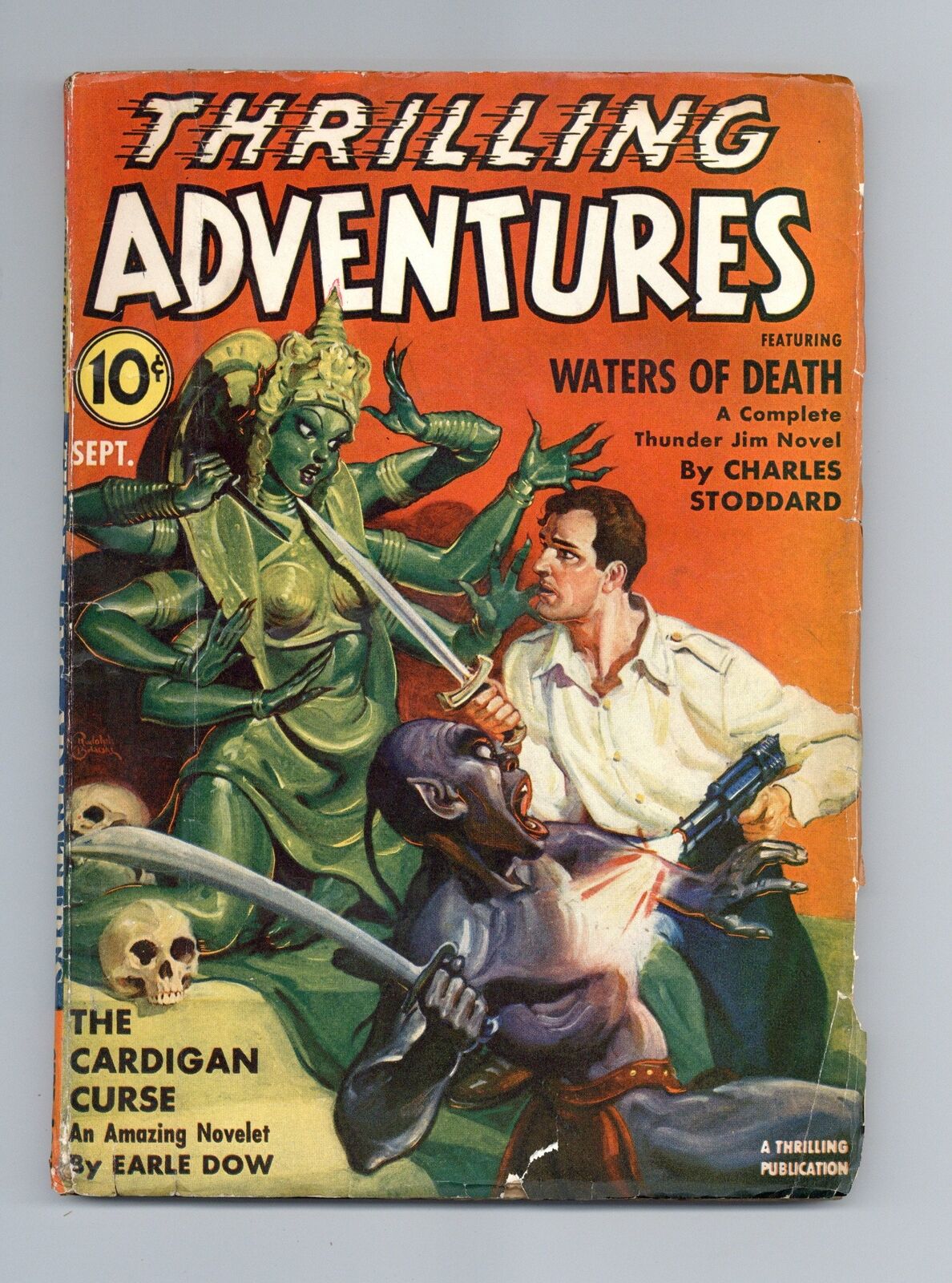 Thrilling Adventures Pulp Sep 1941 Vol. 38 #3 VG- 3.5