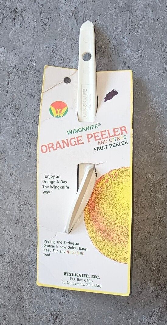 Vintage Wingknife Orange & Citrus Peeler - Made In The USA - New