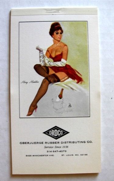 December 1973 Pinup Girl Appointment Calendar and Notebook Unused