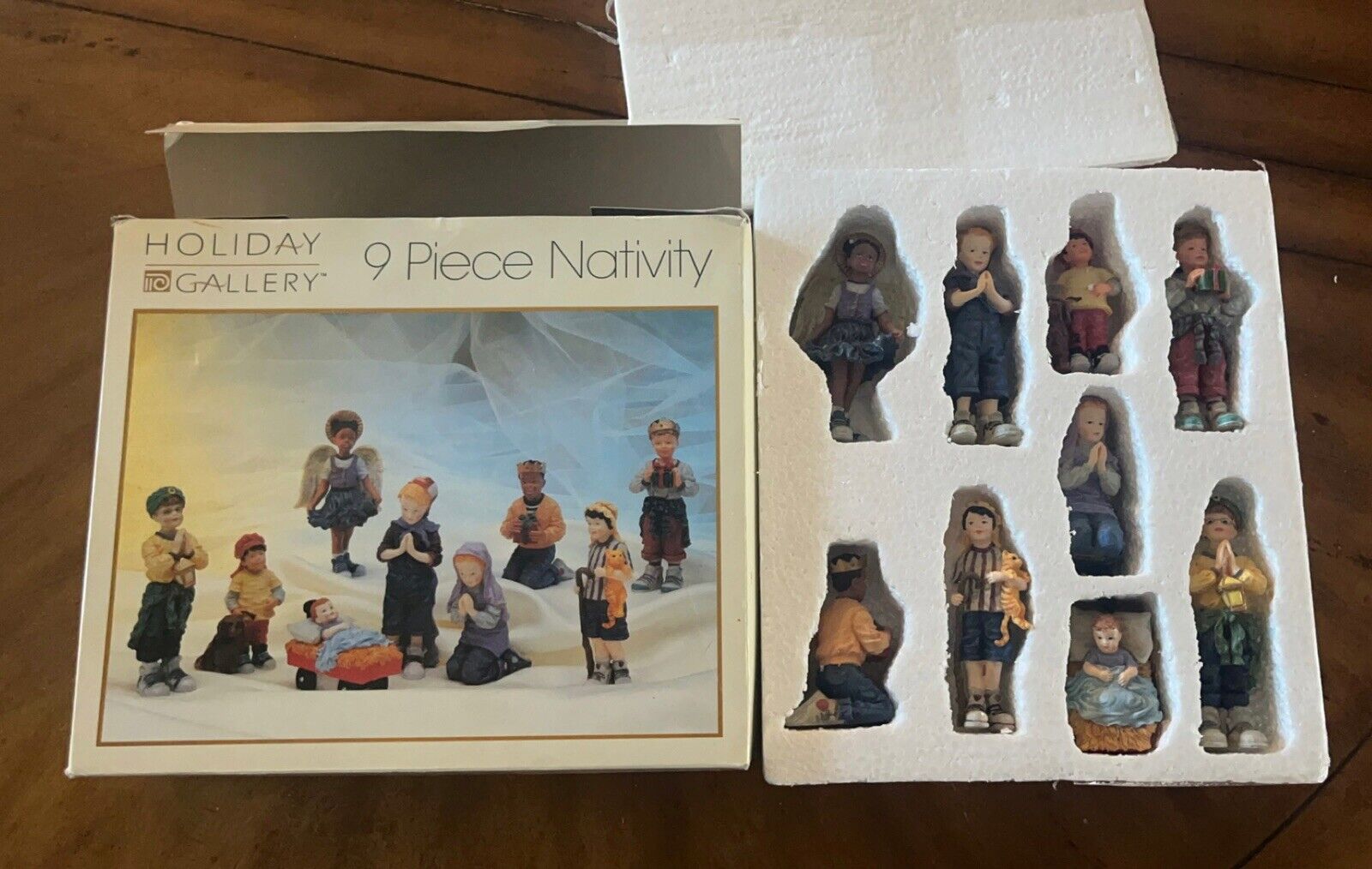 Dayton Hudson Christmas Youth Nativity Set 9 Piece Complete Set Retired Retro