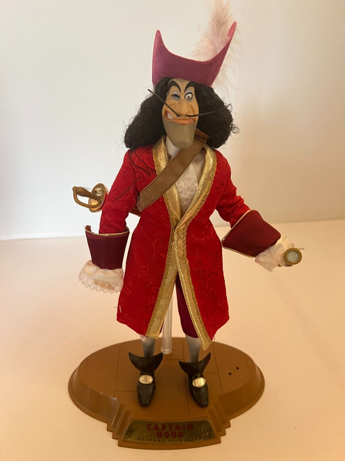 Disney's Peter Pan Captain Hook Masters of Malice Doll 1999 Mattel 20954 VGC