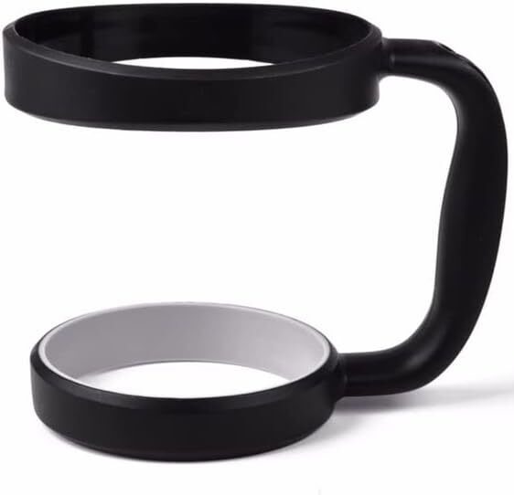 30 oz Anti Slip Travel Mug Grip Holder Handle Lid For YETI Rambler Tumbler Cup