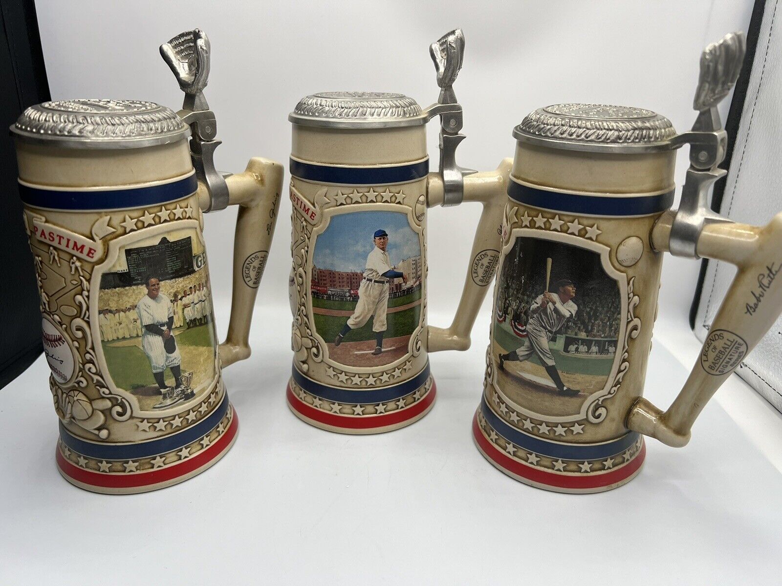Babe Ruth Stein Legends Of Baseball Tankard Bradford Museum Cy Young Lou Gehrig
