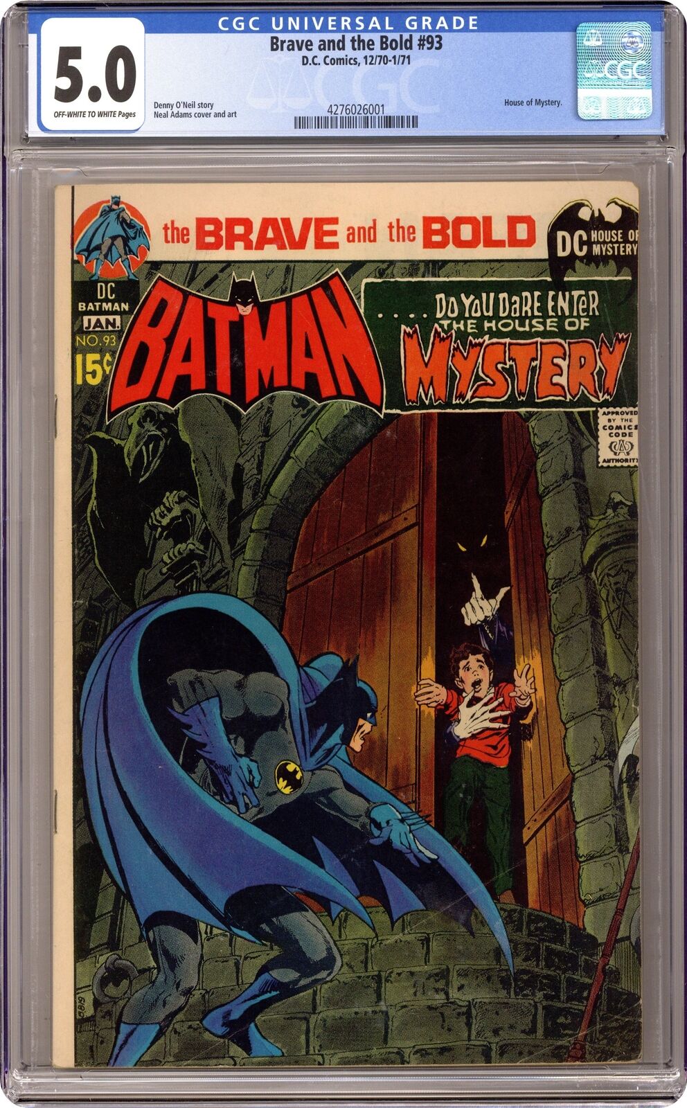 Brave and the Bold #93 CGC 5.0 1971 4276026001